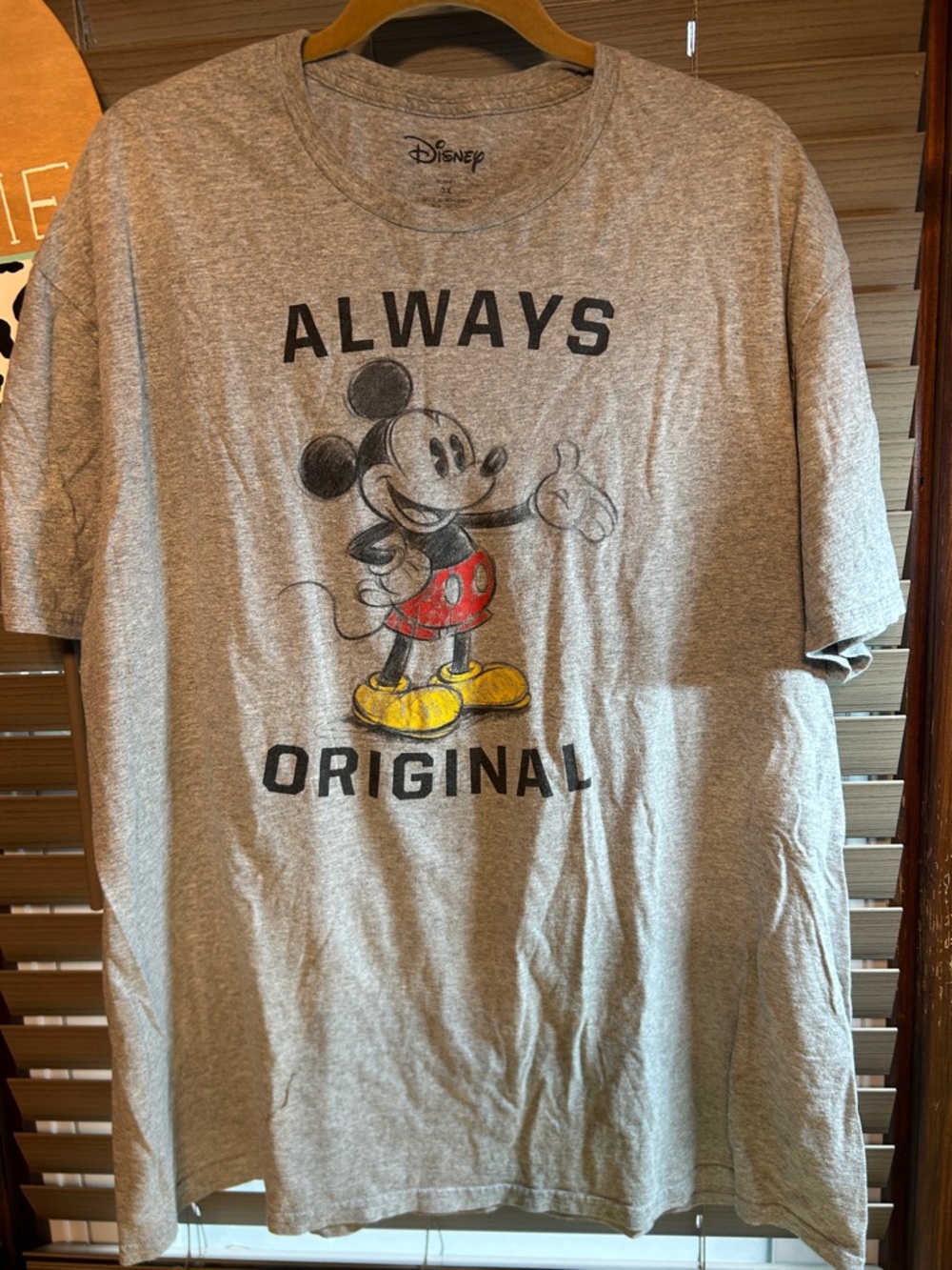 Disney Gray Mickey Mouse Graphic Tee Sz 3X